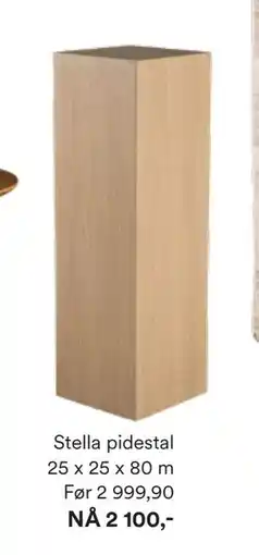 Kid Interiør Stella pidestal 25 x 25 x 80 m, NOK 2100 tilbud