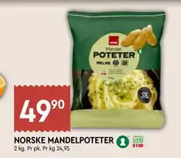 Coop Mega NORSKE MANDELPOTETER, NOK 49.9 tilbud