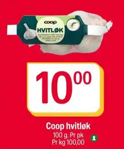 Coop Extra Coop hvitløk, NOK 10 tilbud