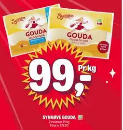 Coop Extra SYNNØVE GOUDA, NOK 99 tilbud