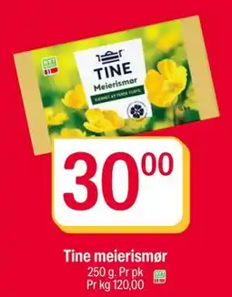 Coop Extra Tine meierismør, NOK 30 tilbud