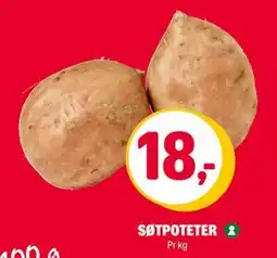 Coop Extra SØTPOTETER, NOK 18 tilbud