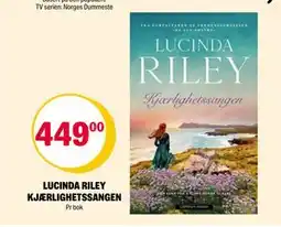 Coop Extra LUCINDA RILEY KJÆRLIGHETSSANGEN, NOK 449 tilbud