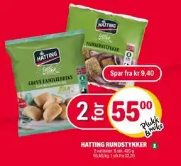 Coop Extra HATTING RUNDSTYKKER, NOK 55 tilbud