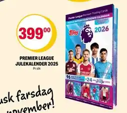 Coop Extra PREMIER LEAGUE JULEKALENDER 2025, NOK 399 tilbud