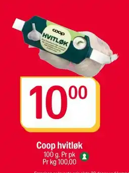 Coop Extra Coop hvitløk, NOK 10 tilbud