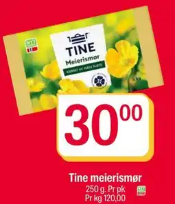 Coop Extra Tine meierismør, NOK 30 tilbud