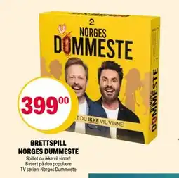 Coop Extra BRETTSPILL NORGES DUMMESTE, NOK 399 tilbud