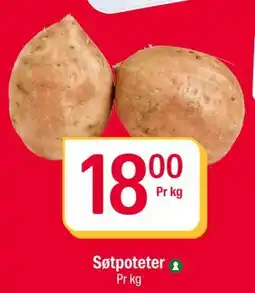 Coop Extra Søtpoteter, NOK 18 tilbud