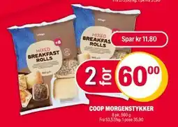 Coop Extra COOP MORGENSTYKKER, NOK 60 tilbud