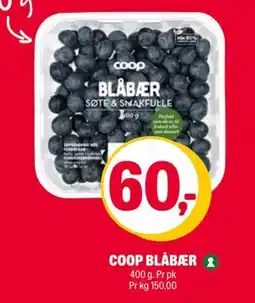 Coop Extra COOP BLÅBÆR, NOK 60 tilbud