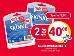 Coop Extra GILDE FAMILIESKINKE, NOK 40 tilbud