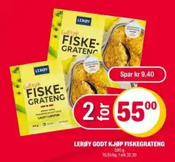 Coop Extra LERØY GODT KJØP FISKEGRATENG, NOK 55 tilbud