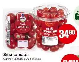 Spar Små tomater, NOK 34.9 tilbud