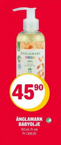 Coop Extra ÄNGLAMARK BABYOLJE, NOK 45.9 tilbud