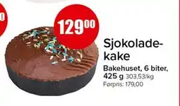 Spar Sjokoladekake, NOK 129 tilbud