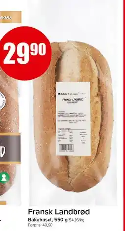 Spar Fransk Landbrød, NOK 29.9 tilbud