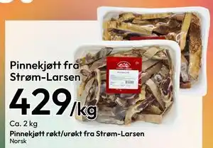 Pinnekjøtt røkt/urøkt fra Strøm-Larsen, NOK 429