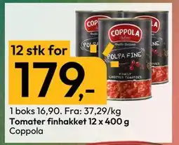 Gigaboks Tomater finhakket 12 x 400 g, NOK 179 tilbud