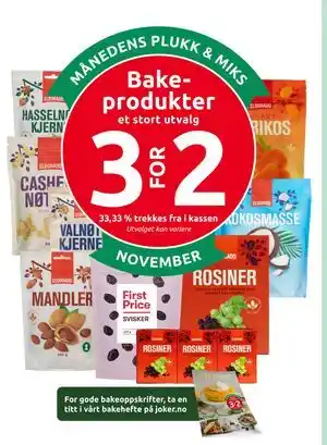 Joker Bakeprodukter tilbud