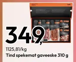 Gigaboks Tind spekemat gaveeske 310 g., NOK 349 tilbud