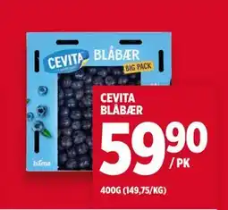 Meny CEVITA BLÅBÆR, NOK 59.9 tilbud