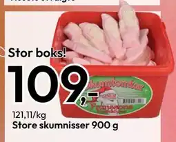 Gigaboks Store skumnisser 900 g., NOK 109 tilbud