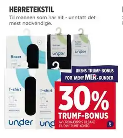 Meny HERRETEKSTIL tilbud