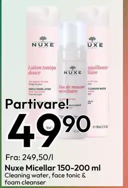 Gigaboks Nuxe Micellar 150-200 ml, NOK 49.9 tilbud