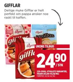 Meny GIFFLAR, NOK 24.9 tilbud