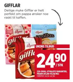 Meny GIFFLAR, NOK 24.9 tilbud