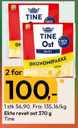 Gigaboks Ekte revet ost 370 g, NOK 100 tilbud