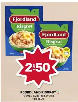 Matkroken FJORDLAND RISGRØT, NOK 50 tilbud