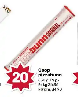 Matkroken Coop pizzabunn, NOK 20 tilbud