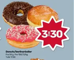 Matkroken Donuts/berlinerboller, NOK 30 tilbud