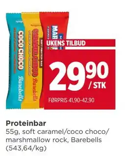 Meny Proteinbar, NOK 29.9 tilbud