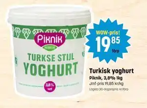 Turkisk yoghurt, SEK 19.85