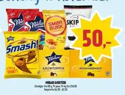Coop Prix NIDAR GODTERI, NOK 50 tilbud