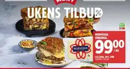 Meny NORVEGIA ORIGINAL, NOK 99 tilbud