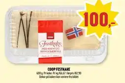 Coop Prix COOP FESTKAKE, NOK 100 tilbud