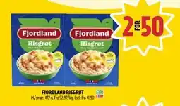 Coop Prix FJORDLAND RISGRØT, NOK 50 tilbud