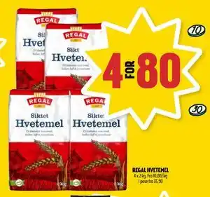 REGAL HVETEMEL, NOK 80
