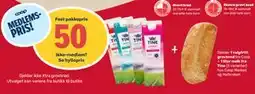Matkroken 1 valgfritt grovbrød fra Coop + 1 liter melk fra Tine, Medlemspris tilbud