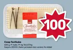 Matkroken Coop festkake, NOK 100 tilbud