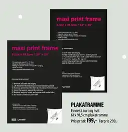 Coop Obs PLAKATRAMME, NOK 199 tilbud