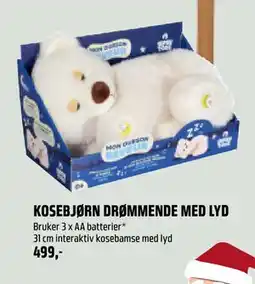 Coop Obs KOSEBJØRN DRØMMENDE MED LYD, NOK 499 tilbud