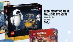 Coop Obs LEGO DISNEY OG PIXAR WALL-E OG EVE 43279, NOK 949 tilbud