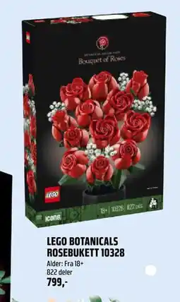 Coop Obs LEGO BOTANICALS ROSEBUKETT 10328, NOK 799 tilbud