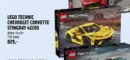 Coop Obs LEGO TECHNIC CHEVROLET CORVETTE STINGRAY 42205, NOK 829 tilbud
