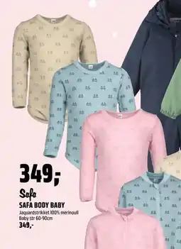 Coop Obs SAFA BODY BABY, NOK 349 tilbud
